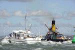 ID 4415 OLGA is a 54' wooden pleasure boat of workboat design. She was built in Opua in the Bay of Islands, NZ and her owners undertake the occasional towing job. She and the coal-burning preserved steam tug...